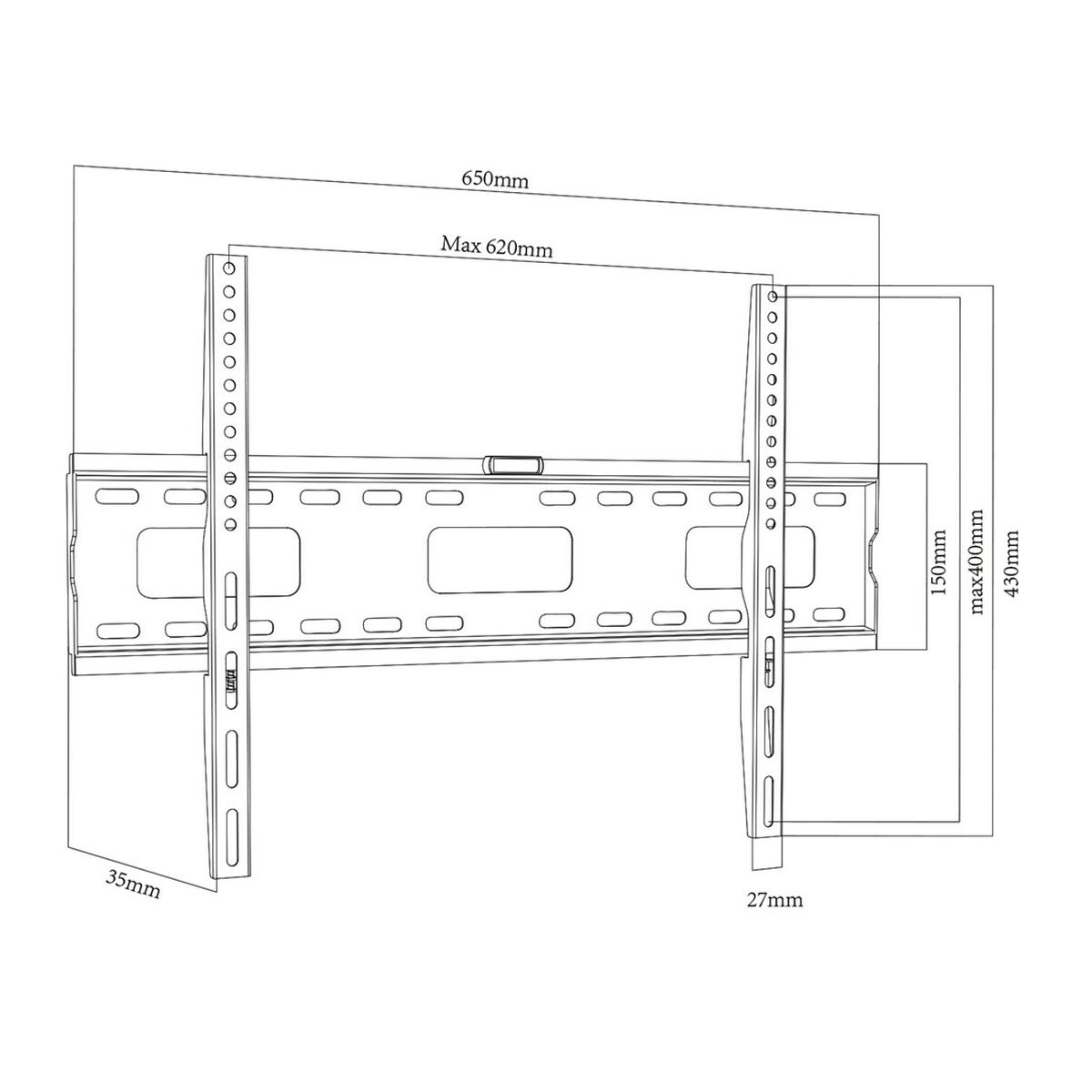 TV Statīvs MacLean MC-419 32" 100" 80 kg